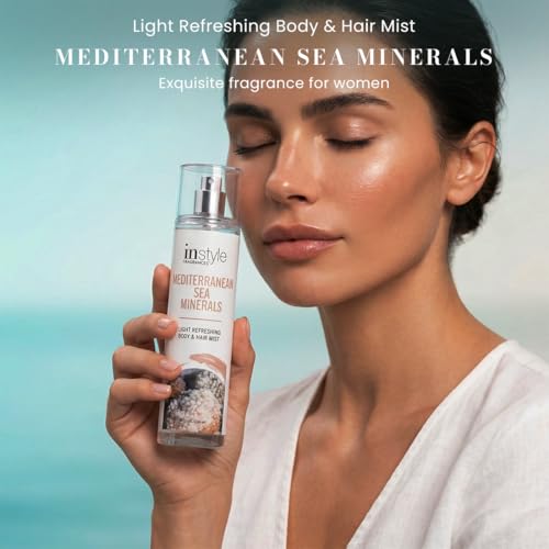 Instyle Fragrances Sea Minerals Body & Hair Mist - Vegan, Paraben & Phthalate Free, 8 Fl Oz x2