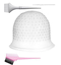 Silicone Hair Highlighting Cap with Hook & Brush Set