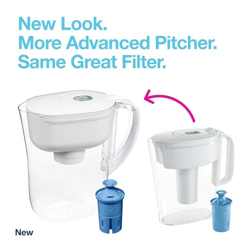 Brita Metro Water Filter Pitcher with SmartLight Filter Change Indicator, BPA-Free, Replaces 1,800 Plastic Water Bottles a Year, Lasts Six Months, Includes 1 Elite Filter, Small - 6-Cup Capacity