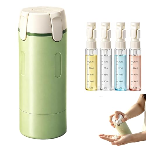4 in 1 Travel Dispenser Bottle,30ML Refillable Toiletries