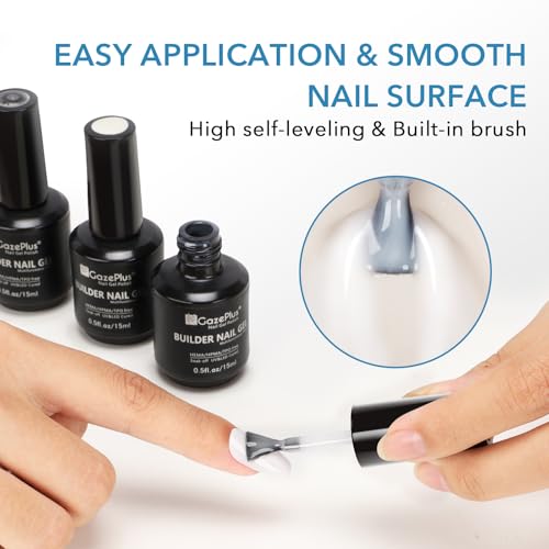 Builder Nail Gel - 15ml Nail Extension & Strengthening Gel for Salon-Quality Manicures