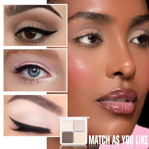 Nude Eyeshadow Palette - 4 Shades Matte & Shimmer