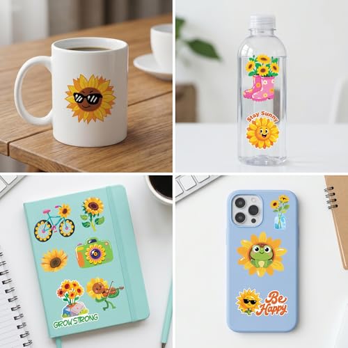 96 PCS Sunflower Temporary Tattoos for Kids - Party Favors