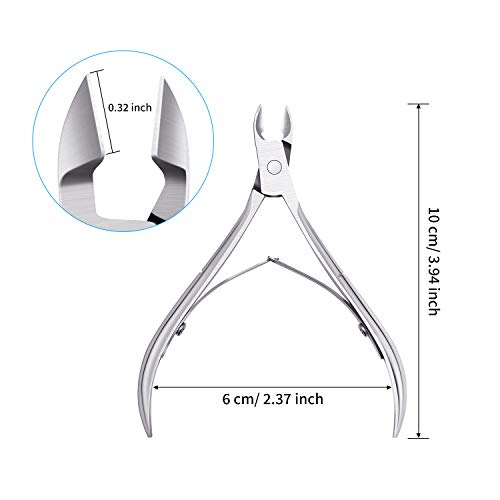 Mudder Stainless Steel Cuticle Nippers 3-Pack - Precision Cuticle Cutter Set