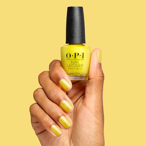 OPI Nail Lacquer Shimmer Polish Yellow | Chip Resistant