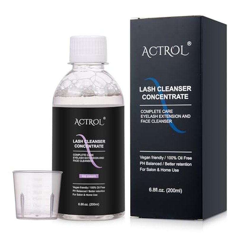 Professional Eyelash Cleanser Concentrate 200ml - Paraben Free