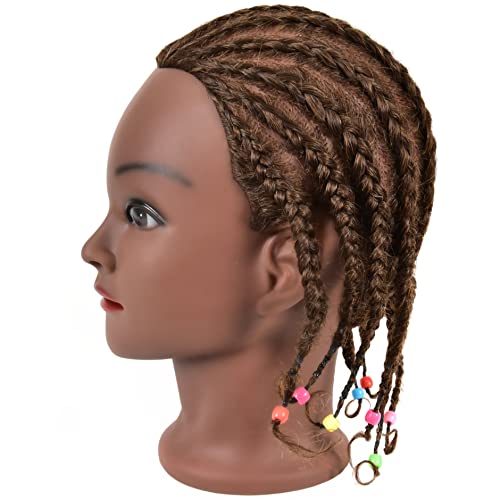 Afro Kinky Curly Human Hair Mannequin Head with Stand