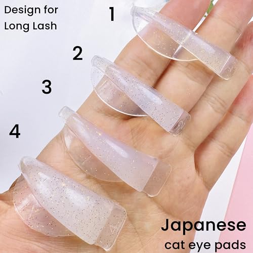 Lash Lift Shields 4 Size Set - C Curl Eyelash Perm Pads