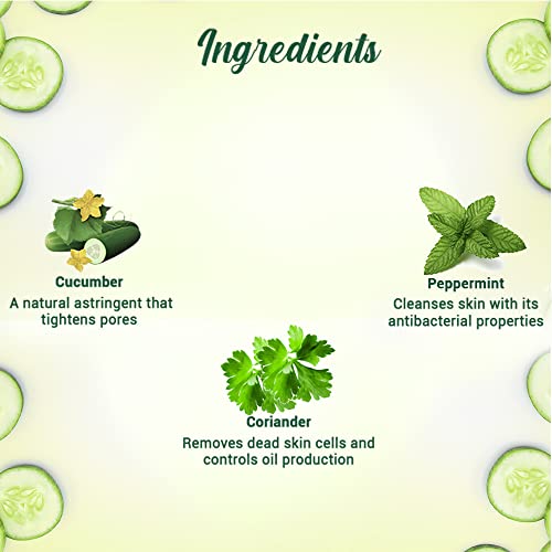 Biotique Bio Cucumber Pore Tightening Toner with Himalayan Waters for Normal to Oily Skin -120 ML/ 4.06Fl.Oz. I Help from Harmful Effects of Sun I Berberis aristata, Cucumis sativus