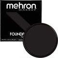 Mehron Greasepaint Foundation Makeup Black 1.25 oz
