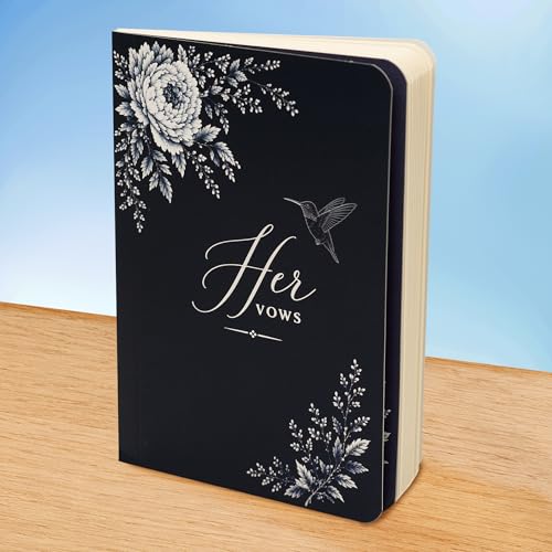 NELXI Vow Books for Bride & Groom Set of 2 4x6 Inches Black & White with Keepsake Cards – Personalized Wedding Promise Journals, His and Hers 2026