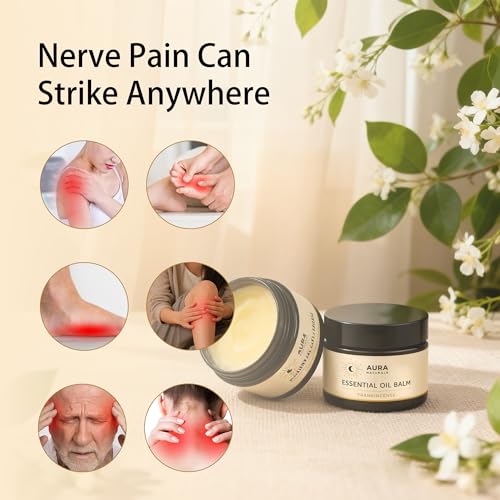 Aura Naturals Frankincense Balm for Joints & Muscles Relief - with Olive Oil & Vitamin E, Fast-Absorbing Massage Balm - for Sore Muscles, Post-Workout Recovery & Skin Care (1pc)