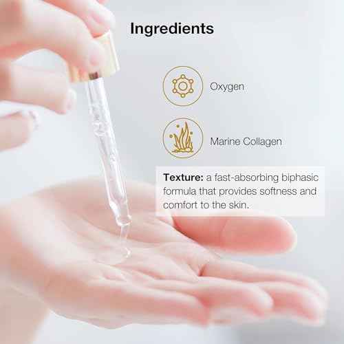 LULLAGE Splendor Elasticity & Firmness Moisturizing Face Serum for Women - Fast Absorbing Day & Night Hydrating Serum with Oxygen & Marine Collagen - 1 Fl. Oz Bottle