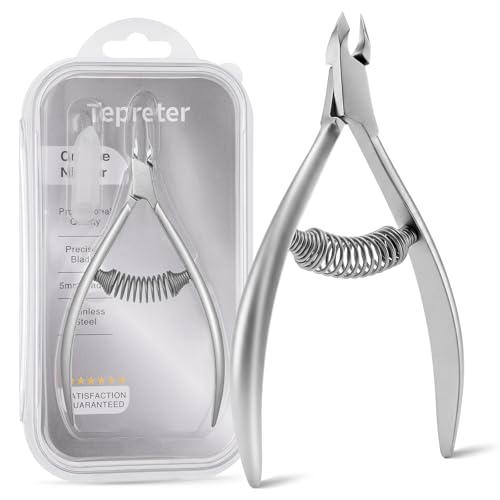 Professional Cuticle Nippers 5mm Blade Stainless Steel Manicure Tool