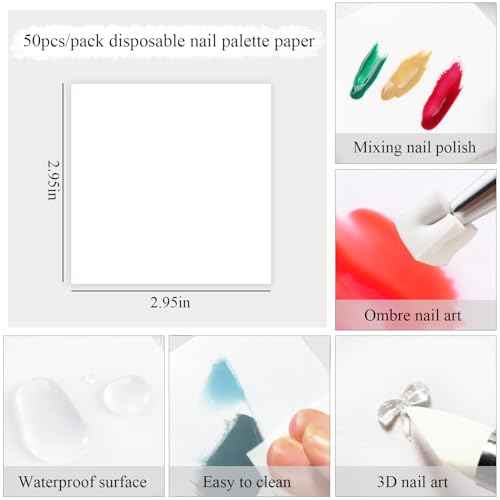 150Pcs Soft Nail Sponges for Ombre Mini Nail Art Sponges With Grabbing Pen Aura Nail Gradient Brush for Gel Nail Polish Sponge With 50pcs Disposable Gel Polish Palette Paper
