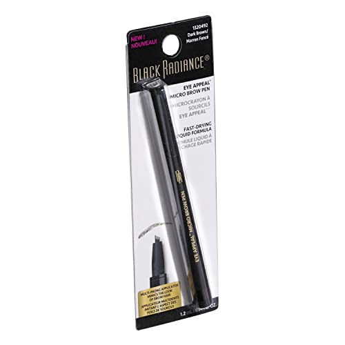 Black Radiance Micro Brow Pen Dark Brown - Pack of 2