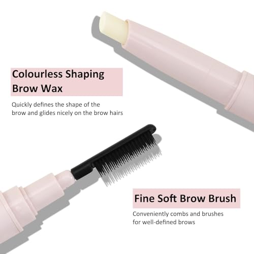 Boobeen Clear Eyebrow Wax Pencil with Angled Tip