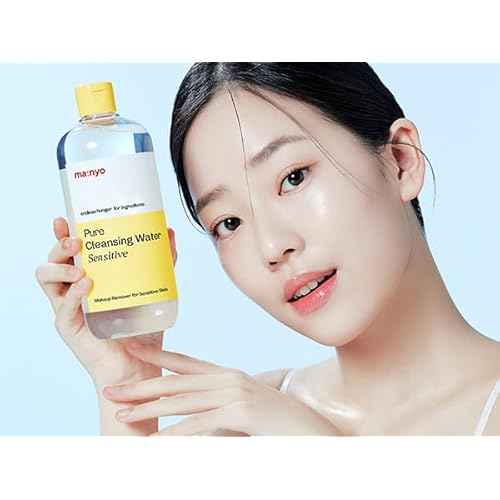 ma:nyo Pure Cleansing Water | Triple Micellar Technology for Sensitive Skin, Makeup Remover & Hydrating Cleanser, Korean Skincare 16.9 fl oz (500ml)