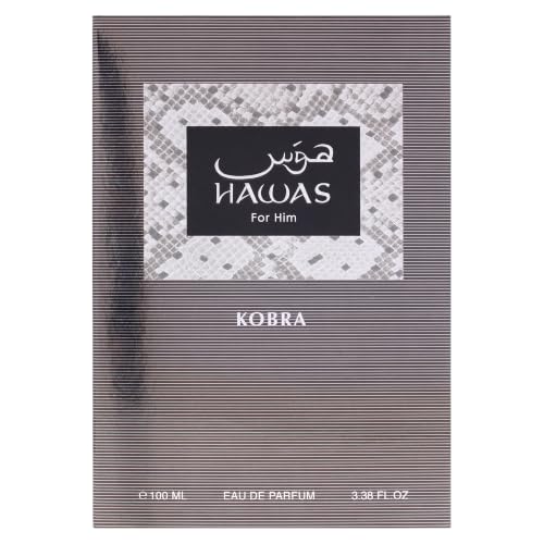 RASASI Hawas Kobra Eau de Parfum for Men, 3.38 oz