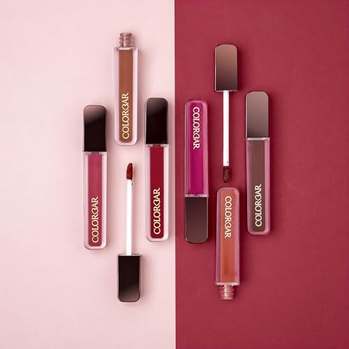 Colorbar Powerkiss Vegan Matte Lipcolor - Hydrating Matte Lipstick - Talc-Free and Highly Pigmented Liquid Lipstick - 010 Glamping - 0.16 oz