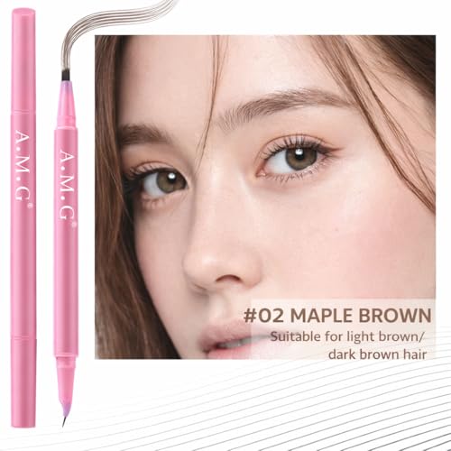 2-in-1 Microblading Eyebrow Pen with Eyeliner, Waterproof