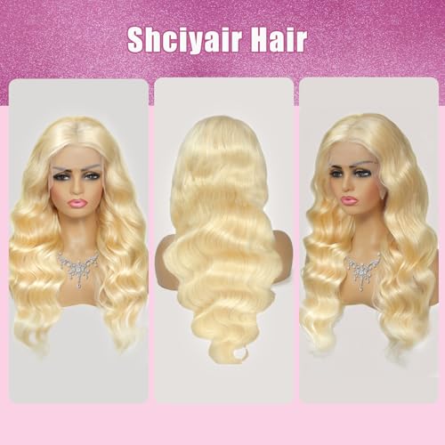 Blonde 613 Body Wave Lace Front Wig - 20 Inch Human Hair