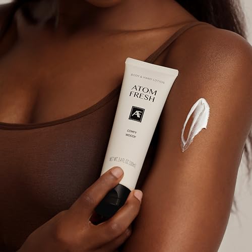 Atom Fresh Natural Vegan Body & Hand Lotion ? Sweet Jam Jasmine ? Intensive Hydration, Firming & Skin Barrier Strength ? Radiant Glow, Non-Greasy ? 13.5 fl oz (100g) (100g, Zesty Citrus Sage)