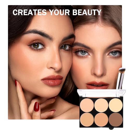 6-Color Correcting Concealer Palette | Waterproof Long-Lasting