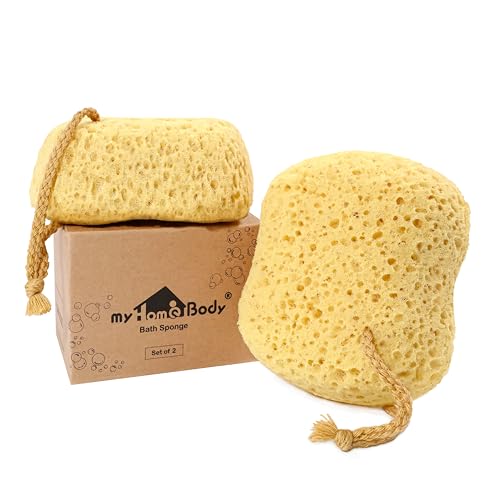 myHomeBody Foam Loofah Sponge, 2 Pack Large Size
