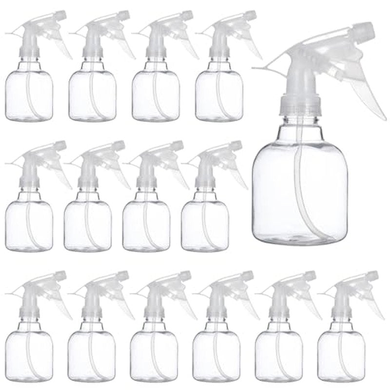 24 Pack 8 oz Refillable Spray Bottles with Adjustable Nozzles