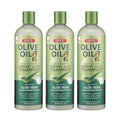 ORS Olive Oil Deep Cleansing Creamy Aloe Shampoo infused with Aloe Vera for Rejuvenating Moisture 16 Ounces (Pack of 3)