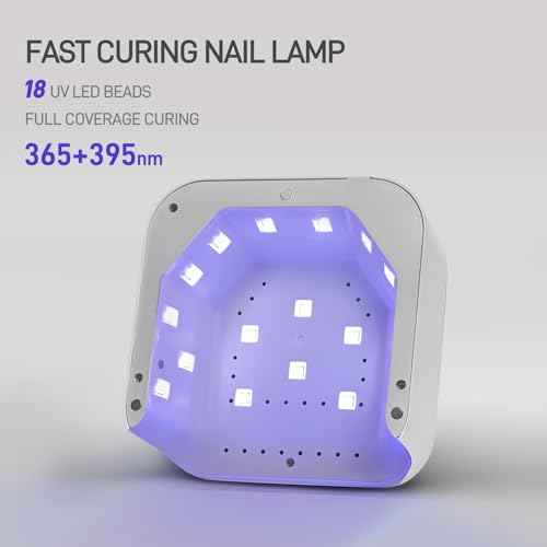 GAOY UV Light for Gel Nails, Professional Nail Dryer with Infrared Sensor and 3 Timers, Fast Curing Lamp for Salon and Manicure Art at Home, White