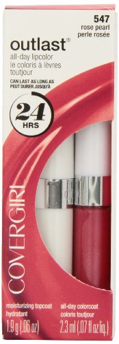 COVERGIRL Outlast All Day Two-Step Lipcolor Rose Pearl 547, 0.13 Oz