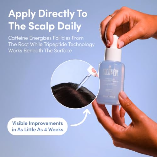 Coco & Eve Tripeptide Hair Density Serum for Thicker Hair