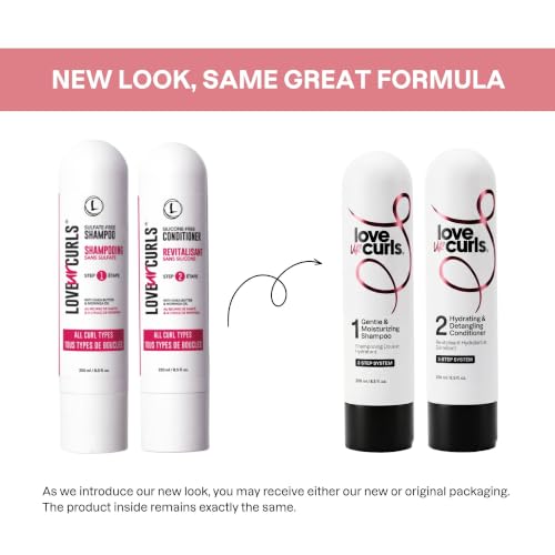 Love Ur Curls 17oz Curly Hair Shampoo & Conditioner Set - Moisturizing & Hydrating