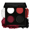 Afflano Gothic Red Eyeshadow Palette - 4 Matte & Chrome Shades