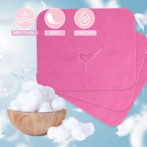 Disposable Face Cradle Covers for Massage Tables & Chairs - Pink, 200 pcs
