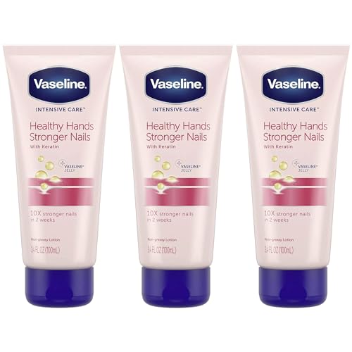 Vaseline Healthy Hands Stronger Nails Hand Lotion - 3 Pack (3.4 oz)