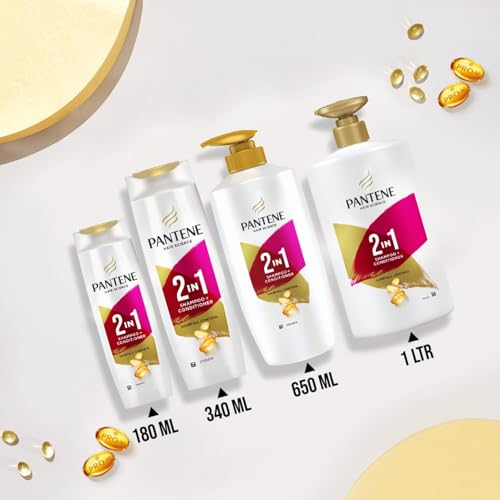 Pantene 2 in 1 Anti Hair Fall Shampoo + Conditioner, 340 ml