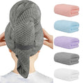HOMEXCEL Microfiber Hair Towels, 40x20 in, 5-Pack