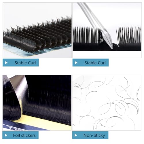 YELIX Ellipse Flat Lashes C/D Curl 8-15mm Mixed Length