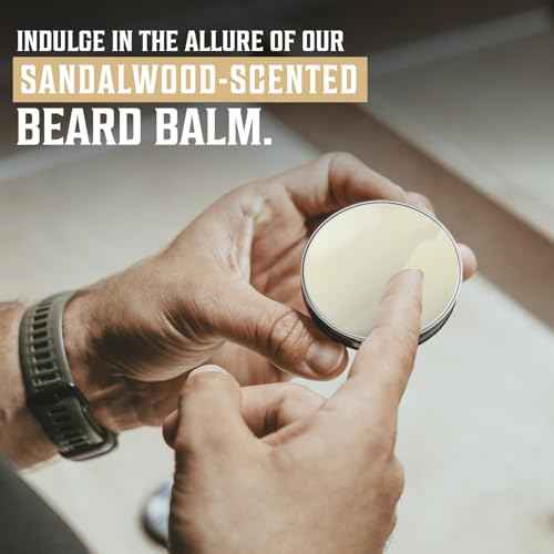 Viking Revolution Ultimate Conditioner for Men's Beard Grooming - Softens, Smoothes and Soothes Beard Itch- Contains Wash, Conditioner, Oil, Balm and Comb- Sandalwood Scent