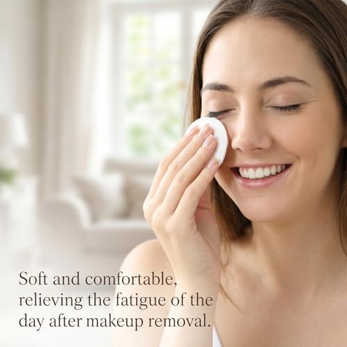 100 Pcs 2.2" Lint-Free Cotton Rounds for Face Makeup Removal