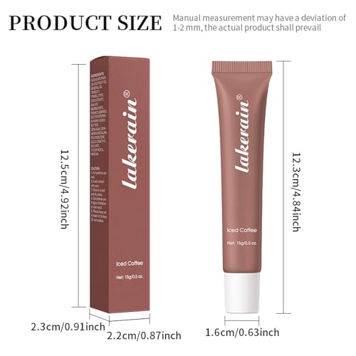 4pcs Summer Lip Balm,Hydrating Nourishing Lip Care Formula Lightweight & Non-Sticky,Moisturize and Lip Care, Gift Box for Women,Tinted Lip Balm 4 Trending Shades (Vanilla,Mint,Iced Coffee,Cake)