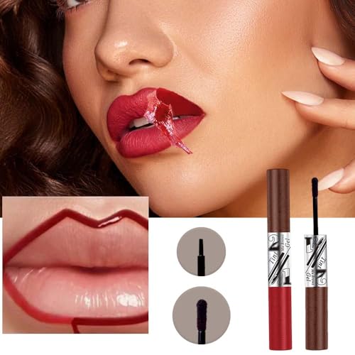 Peel Off Eyebrow Tint & Lip Gloss 2-in-1 Waterproof Set