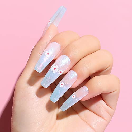 AIMEILI Hema Free Pearl Gel Nail Polish, Shimmer Mermaid Nail Gel Soak Off U V Gel Polish Set Of 6pcs X 10ml - Kit Set 42