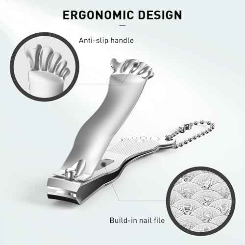 Nail Clippers Set,Gag Gifts Funny,Stocking Stuffers for Adults Men Him,White Elephant Gifts for Adults, Cool Stuff Gadgets for Men Dad Boyfriend Father Husband Friends,Mens Gifts Ideas (Silver)