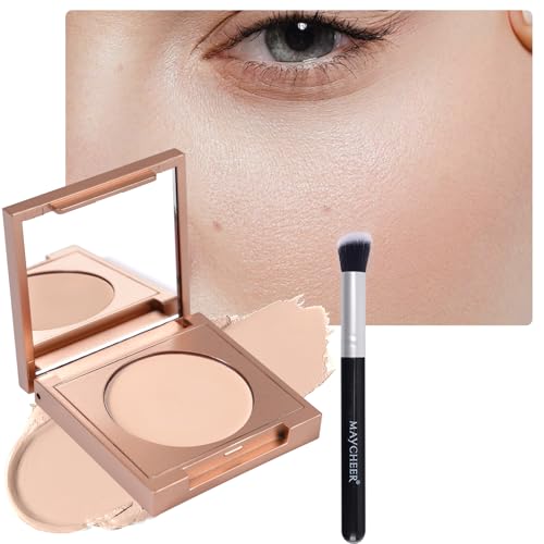 Colored Clay Under Eye Concealer with Brush Full Coverage