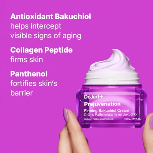 Dr.Jart+ Prejuvenation Firming Bakuchiol Cream with Collagen Peptides | Korean Anti Aging Face Cream | Sensitive Skin Friendly | Korean Skin Care, 1.69 Fl Oz