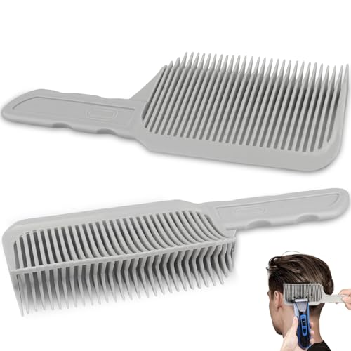 FOWSRHRG Fade Combs - 2PCS Hair Cutting Guide for Men, Anti-Static & Non-Slip